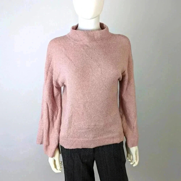 bp Sweaters - BP Mock Neck Pink Sweater XXS